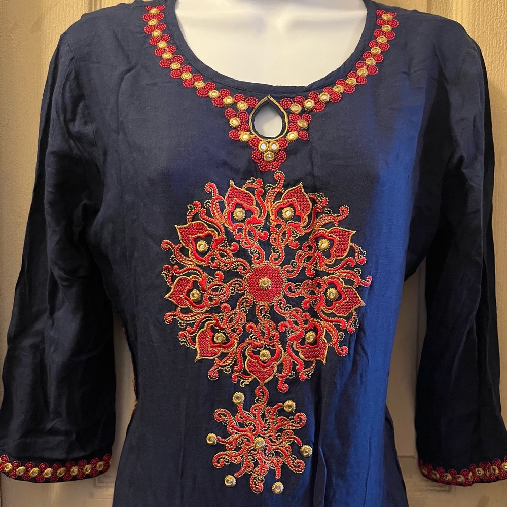 Navy blue tunic